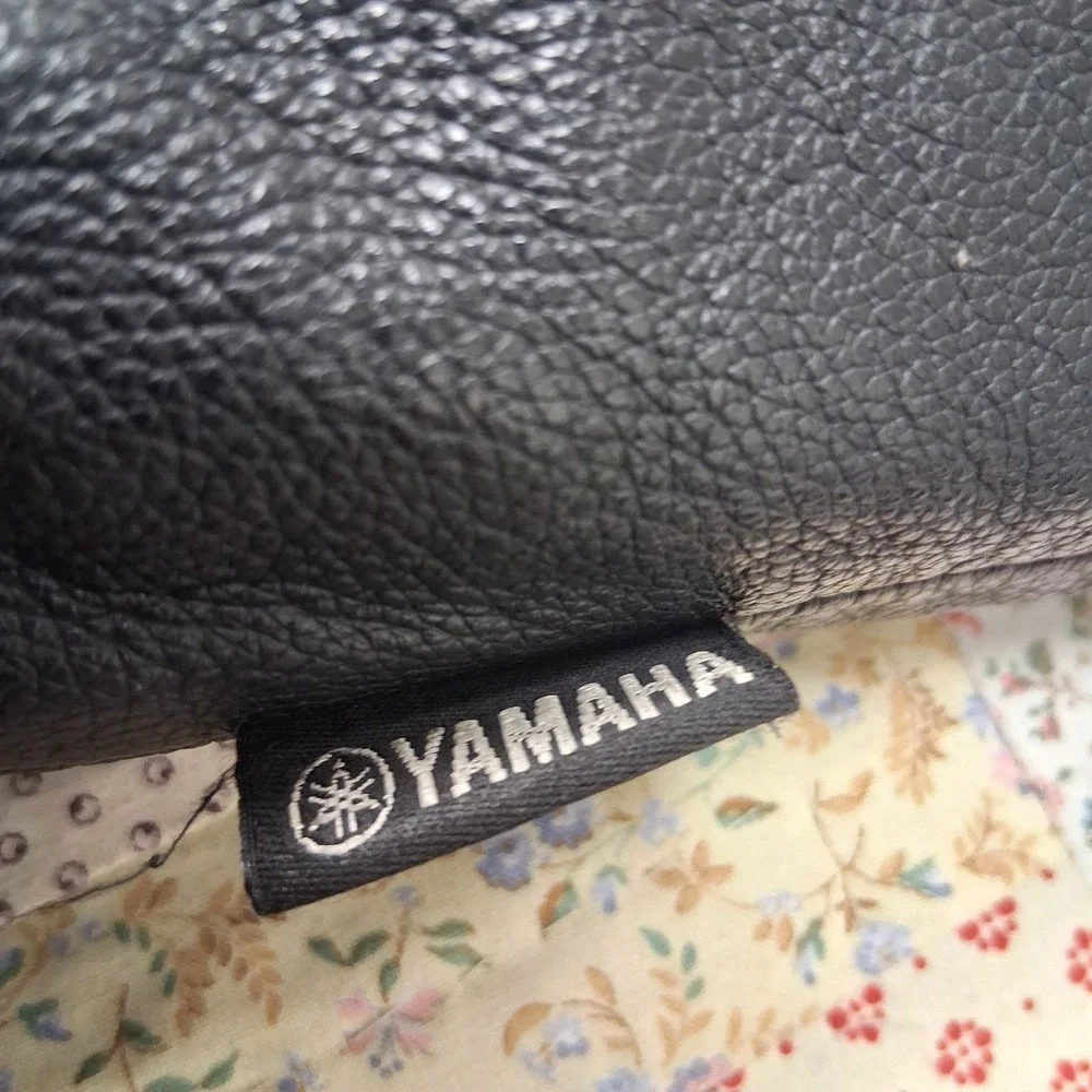 Yamaha Star Motorcycle Leather Riding Jacket Size‎ XL Black Removable Lining